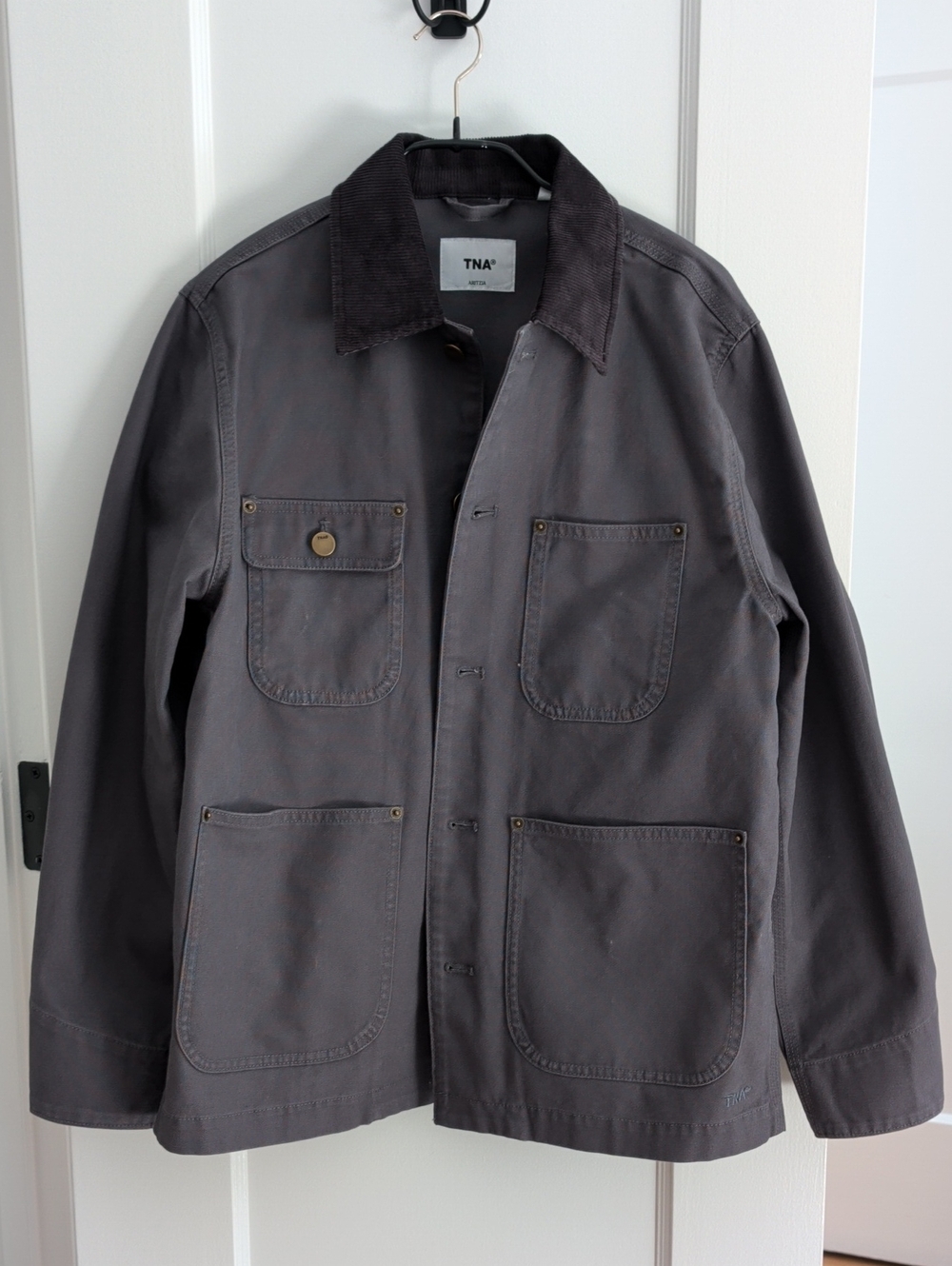 TNA Barnett Light Utility Jacket Gray XS NWT